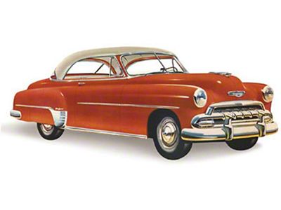 Chevy Windshield, Clear, Hardtop And Convertible, Left, 1949-1952 (Styleline Deluxe Convertible)