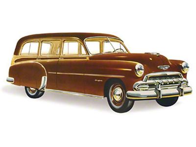 Chevy Windshield, Clear, Station Wagon, Left, 1949-1952