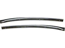 Chevy Windshield Garnish Moldings, Inner, Stainless Steel, Convertible, 1955-1957 (Bel Air Convertible)