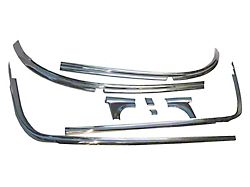 Restored Windshield Trim Set; Stainless Steel (55-56 150 Sedan, Wagon, 210 Sedan, Wagon, Bel Air Sedan, Wagon, Excluding Nomad)