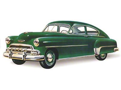 Chevy Windshield, Tinted, Fleetline 2 & 4-Door Sedan, Right, 1949-1952