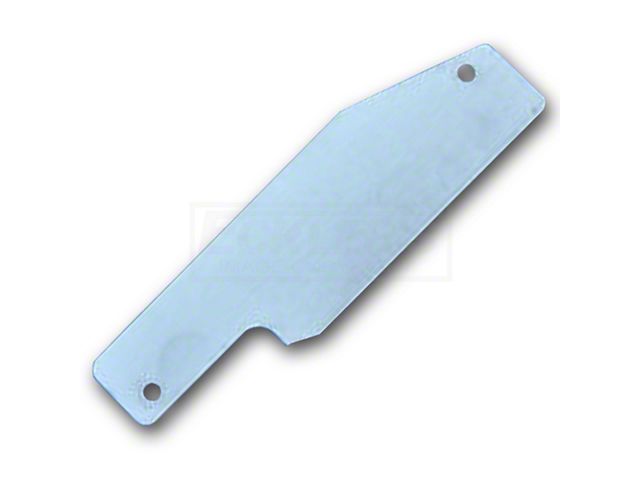 Chevy Wiper Motor Delete Plate, Stainless Steel, 1955-1957