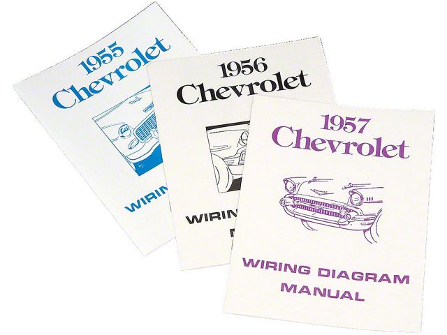 Chevy Wiring Harness Diagram Manual Set, 1955-1957