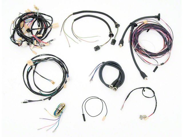 Chevy Wiring Harness Kit, Automatic Transmission, With Generator, Small Block, 2-Door Sedan, 1955