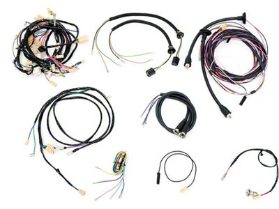 Chevy Wiring Harness Kit, Manual Transmission, With Generator, Small Block, 2-Door Sedan, 1955