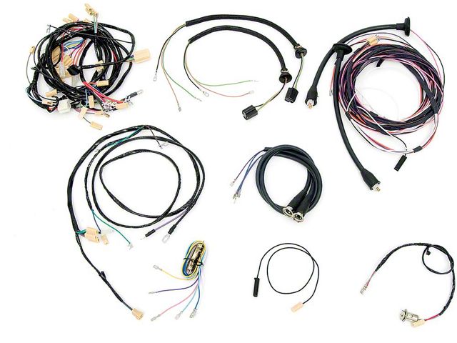 Chevy Wiring Harness Kit, Manual Transmission, With Generator, Small Block, Nomad, 1955 (Nomad, All Models)