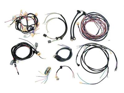 Chevy Wiring Harness Kit, V8, Automatic Transmission, With Alternator, Bel Air 4-Door Wagon, 1956