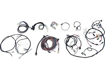 Chevy Wiring Harness Kit, V8, Manual Transmission, With Alternator, Bel Air 4-Door Wagon, 1955