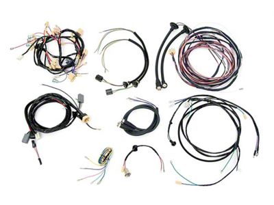 Chevy Wiring Harness Kit, V8, Manual Transmission, With Alternator, Bel Air 4-Door Wagon, 1956