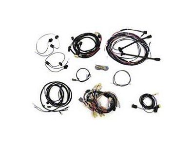 Chevy Wiring Harness Kit, V8, Manual Transmission, With Alternator, 2-Door Hardtop, 1957