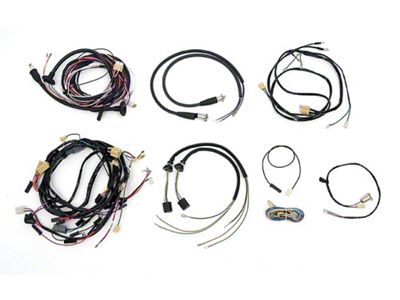 Chevy Wiring Harness Kit, V8, Manual Transmission, With Alternator, 2-Door Sedan, 1955