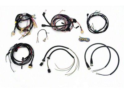 Chevy Wiring Harness Kit, V8, Manual Transmission, With Alternator, 2-Door Sedan, 1956