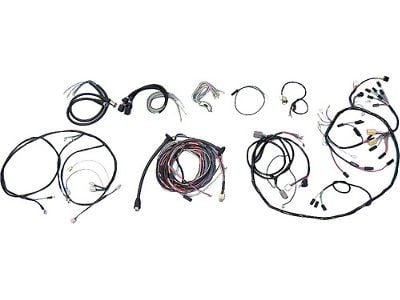 Chevy Wiring Harness Kit, V8, Manual Transmission, With Alternator, 210 2-Door Wagon, 1955