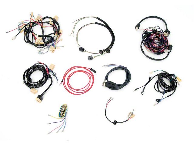 Chevy Wiring Harness Kit, V8, Manual Transmission, With Generator, Convertible, 1956 (Bel Air Convertible)