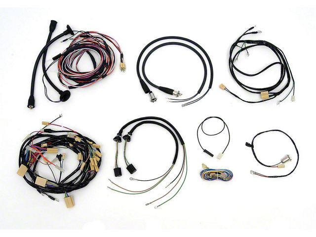 Chevy Wiring Harness Kit, With V8 Manual Transmission, 2-Door Hardtop, 1955