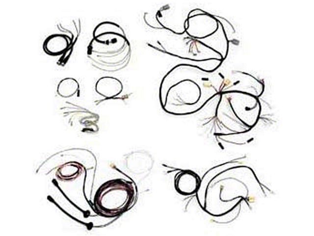 Chevy Wiring Harness Kit, V8, Automatic Transmission, With Generator, 210, Bel Air 4-Door Sedan, 1955