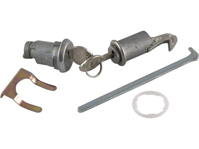 ChevyII-Nova Lock Set, Glovebox & Trunk, With Original Style Keys, 1962-1966