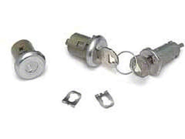 ChevyII-Nova Lock Set, Ignition & Door, With Original StyleKeys, 1966