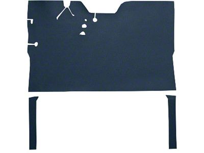 Die-Cut Vinyl Flooring Kit with Standard Backing; Low Hump (47-Early 55 Chevrolet Truck w/ Stock Seat Riser & w/o 4-Speed Manual Transmission)