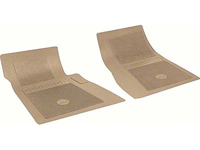 Front Rubber Floor Mats with Bow Tie Logo (67-81 C/K10)