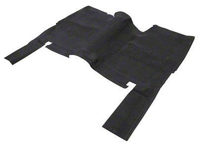 Rubber Floor Mat; Black (67-72 C/K10 w/ Small Transmission Hump)