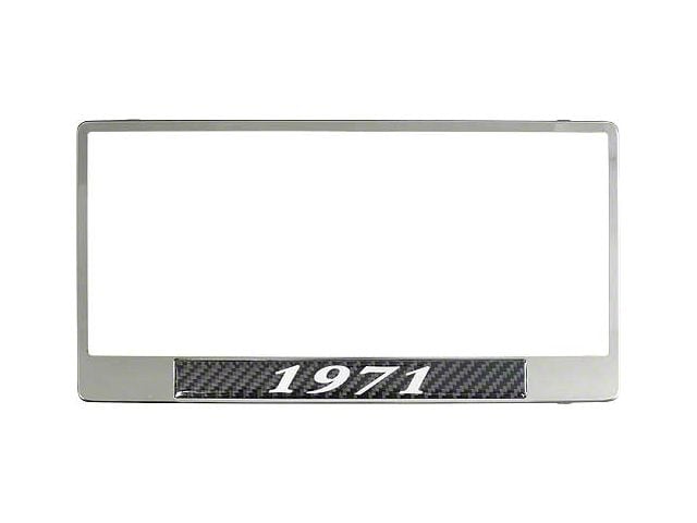 Chrome 1971 License Plate Frame