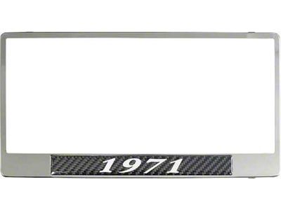 Chrome 1971 License Plate Frame