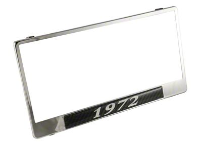 License Plate Frame/ Chrome/ 1972