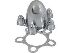 Chrome Spider-Style Wheel Center Cap Set, 4 Pieces (55-79 Ford Thunderbird)