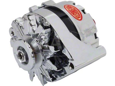 Powermaster Chrome 60 Amp Ford Style Alternator