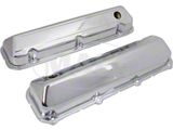 Chrome Plated Original Shape Valve Covers With Baffle, 429/460 (1957 Ranchero)
