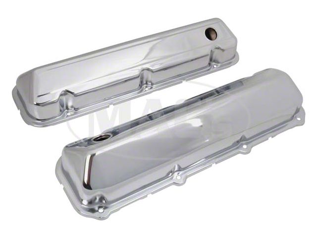 Chrome Plated Original Shape Valve Covers With Baffle, 429/460