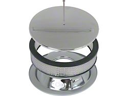 Chrome Smooth Round Engine Air Cleaner