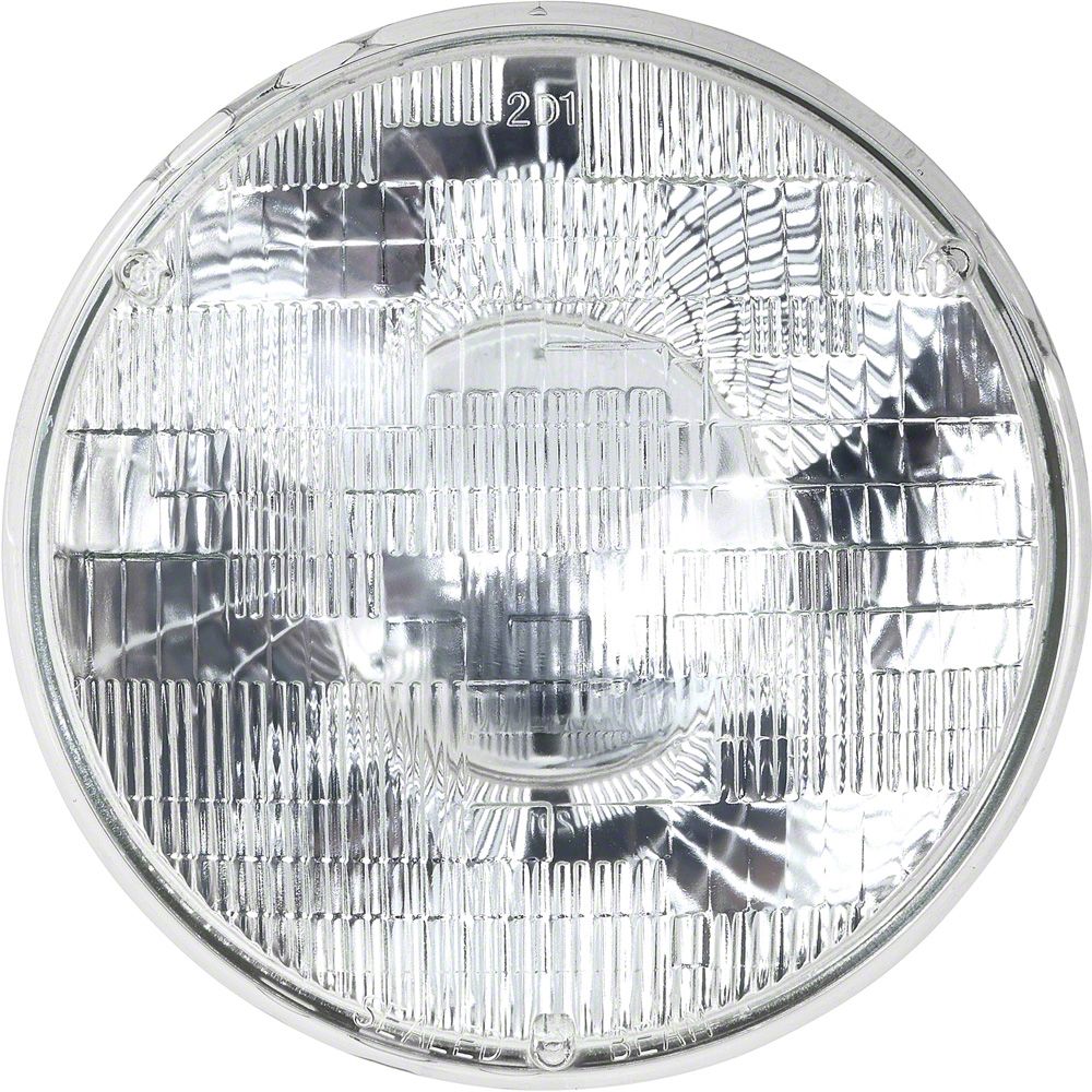 Ecklers 7-Inch Sealed Beam Headlight; Chrome Housing; Clear