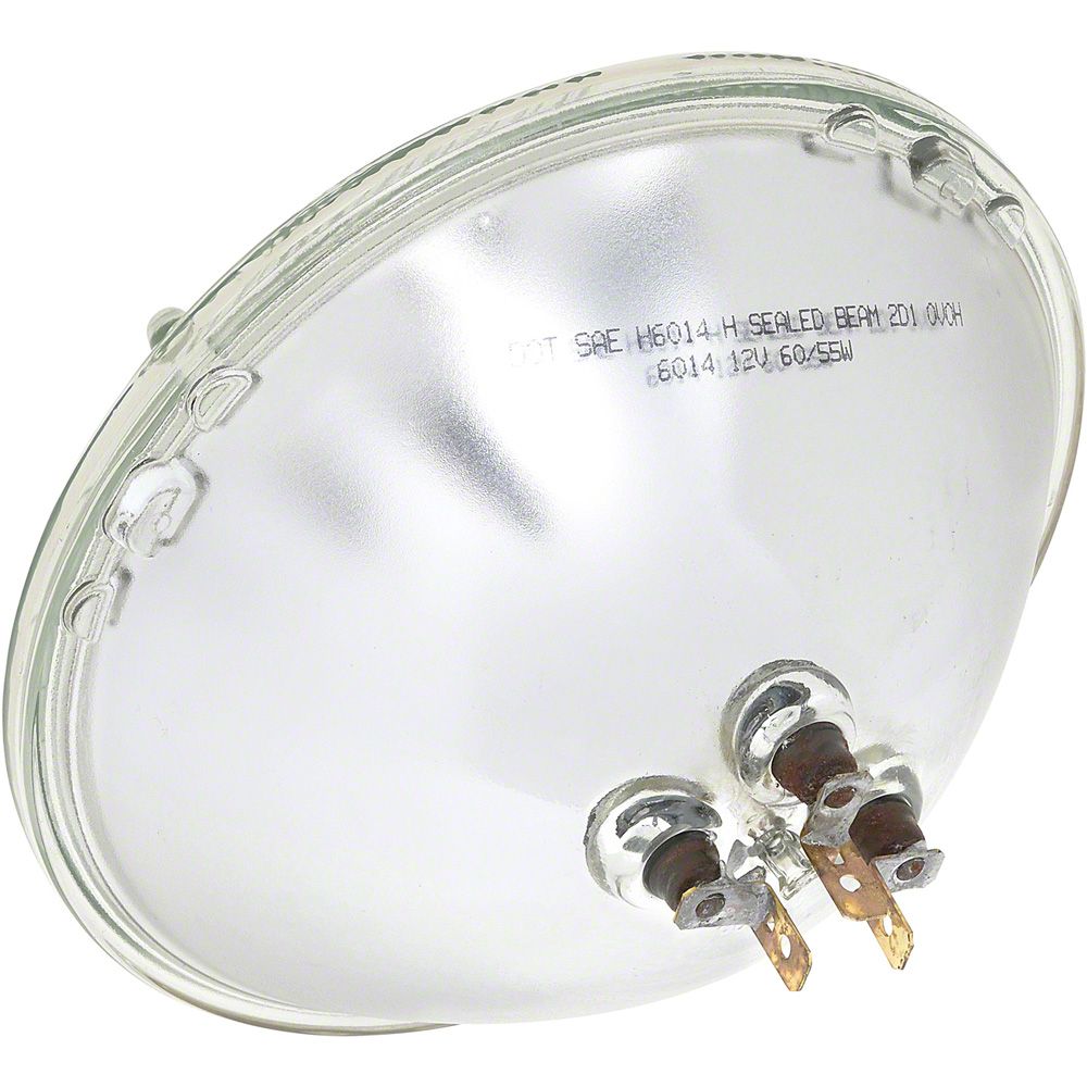 Ecklers 7-Inch Sealed Beam Headlight; Chrome Housing; Clear