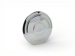 Ralley Wheel Plain Cap; Polished Stainless (68-83 Chevelle, Malibu)