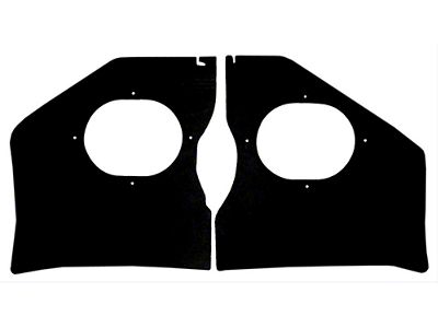 Classic Chevy Kick Panels, Black, 1955