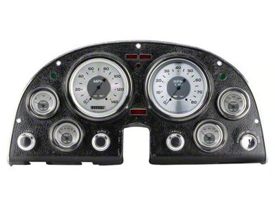 Classic Instruments All-American Gauge Cluster Package; Black (63-67 Corvette C2)