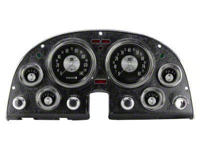 Classic Instruments All-American Tradition Gauge Cluster Package with LS Sending Unit; Black (63-67 Corvette C2)