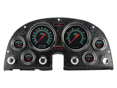 Classic Instruments G-Stock Gauge Cluster Package with LS Sending Unit; Black (63-67 Corvette C2)