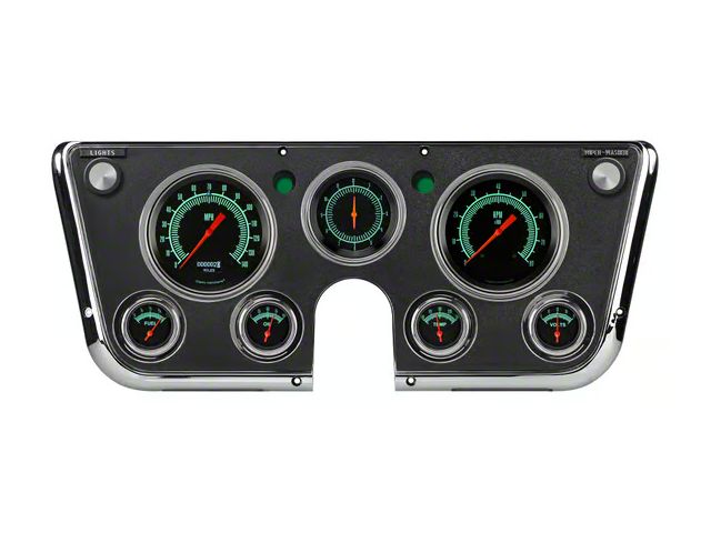 Classic Instruments G-Stock OLED Gauge Cluster Package with LS Sending Unit; Black (63-67 Corvette C2)