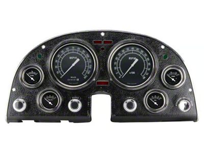 Classic Instruments Traditional Gauge Cluster Package with LS Sending Unit; Black (63-67 Corvette C2)