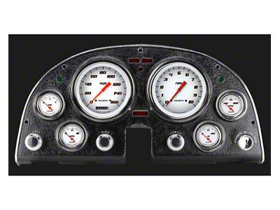 Classic Instruments Velocity White OLED Gauge Cluster Package; Black (63-67 Corvette C2)