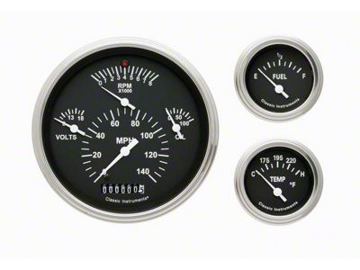 Classic Instruments Hot Rod Gauge Package (1957 150, 210, Bel Air, Nomad)