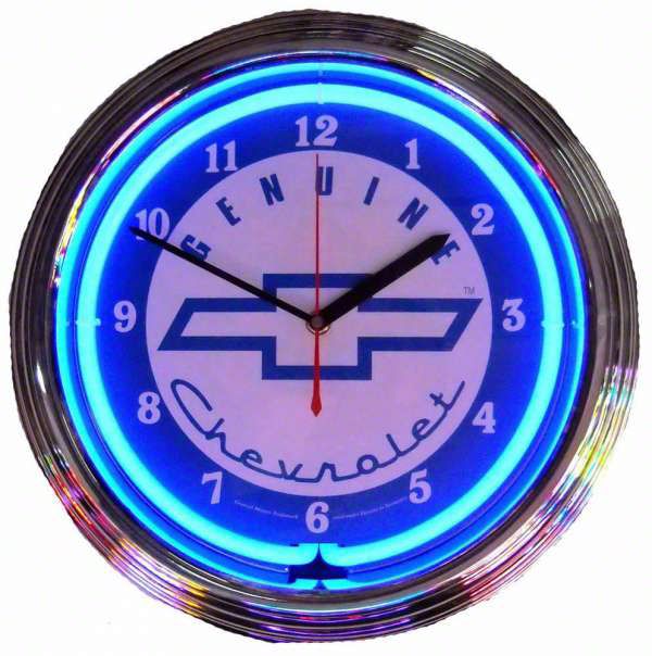 Ecklers Clock, Neon, Blue (1949-1952 Fleetline; 1949-1952