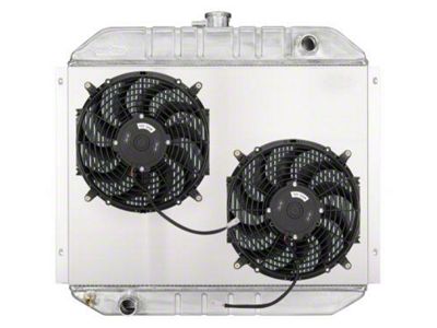 COLD-CASE Radiators Coyote Swap Aluminum Performance Radiator with Dual 12-Inch Fans (78-79 Bronco)