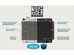 COLD-CASE Radiators Black Night Rider Series Performance Radiator (67-69 Big Block V8 Camaro w/ Automatic Transmission)