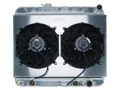 COLD-CASE Radiators Aluminum Performance Radiator with Dual 12-Inch Fans (64-65 GTO, LeMans, Tempest w/ Automatic Transmission & A/C)