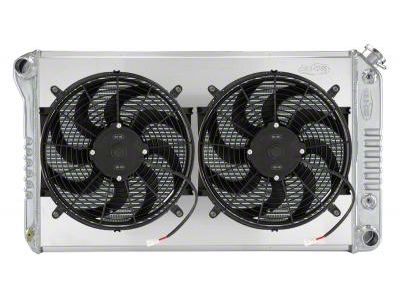 COLD-CASE Radiators Aluminum Performance Radiator with Dual 14-Inch Fans (68-77 Chevelle, Malibu w/ Automatic Transmission)