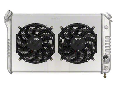 COLD-CASE Radiators Aluminum Performance Radiator with Dual 12-Inch Fans (73-76 Corvette C3)